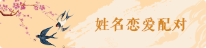 姓名恋爱配对